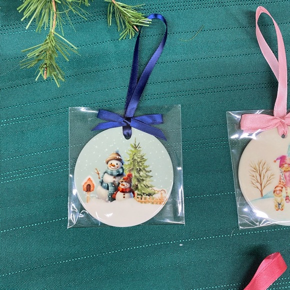 Handmade Ceramic “First Christmas As” Ornaments - Picture 5 of 16
